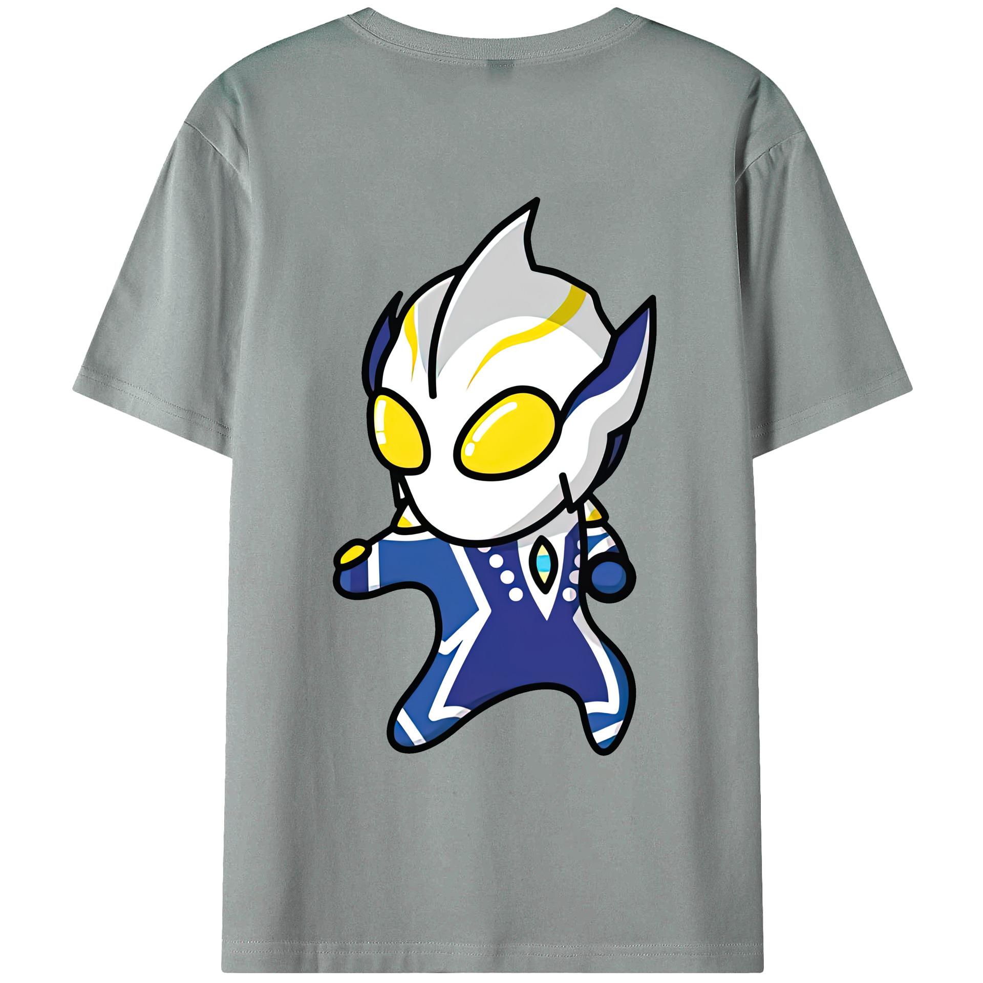 （画像用） ウルトラマン Ultraman 綿100％ メンズ半袖Tシャツ（バックプリント） 通気性